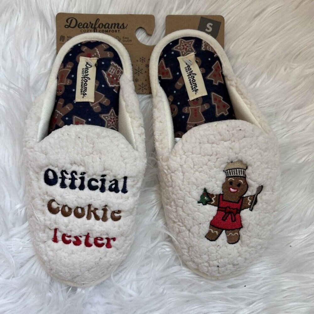 Dearfoams Cozy Comfort Women's Slip Resistant Slip On Mule Slippers Size S 5-6